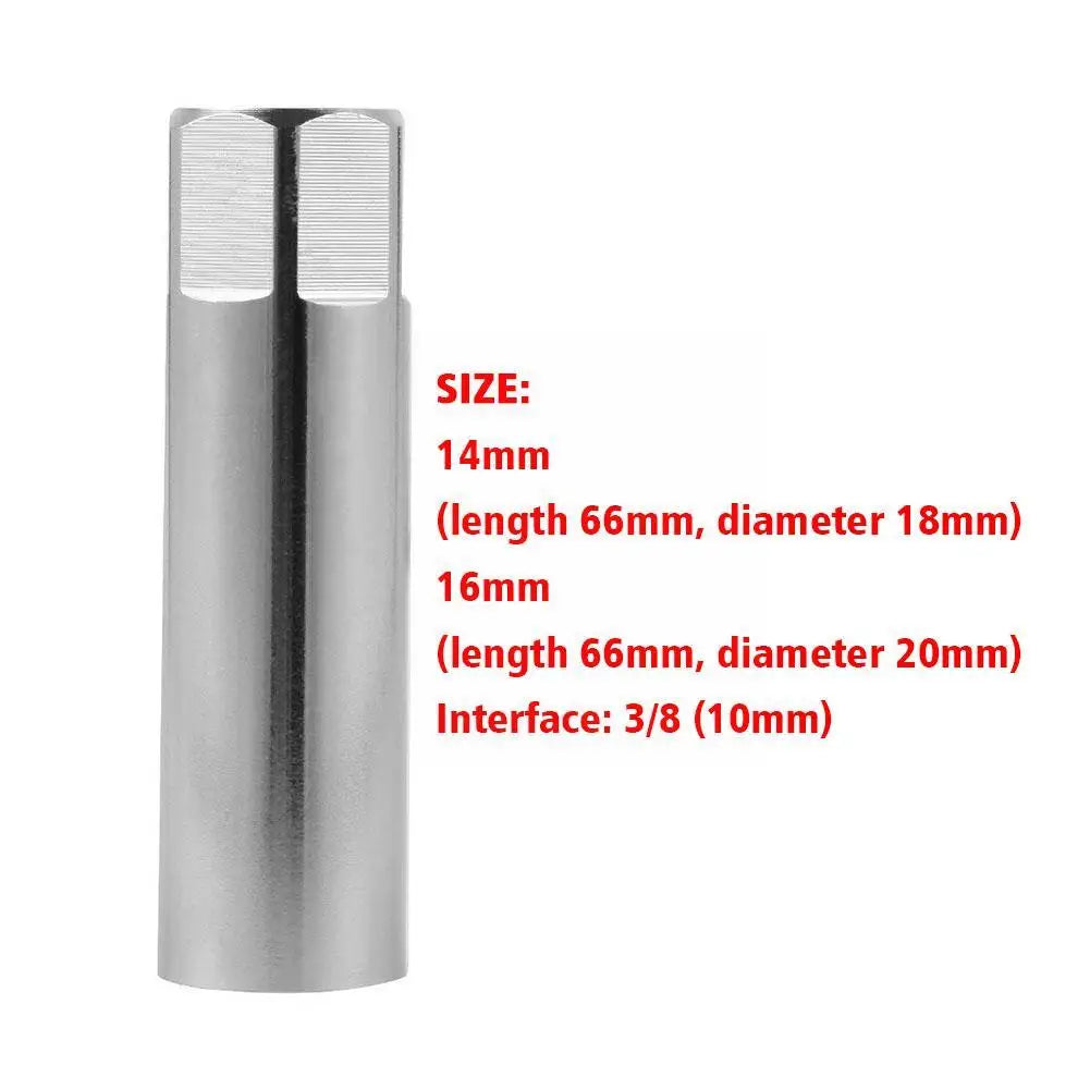 Universal Spark Plug Sleeve Wrench 3/8" Socket Magnetic Angle Tools