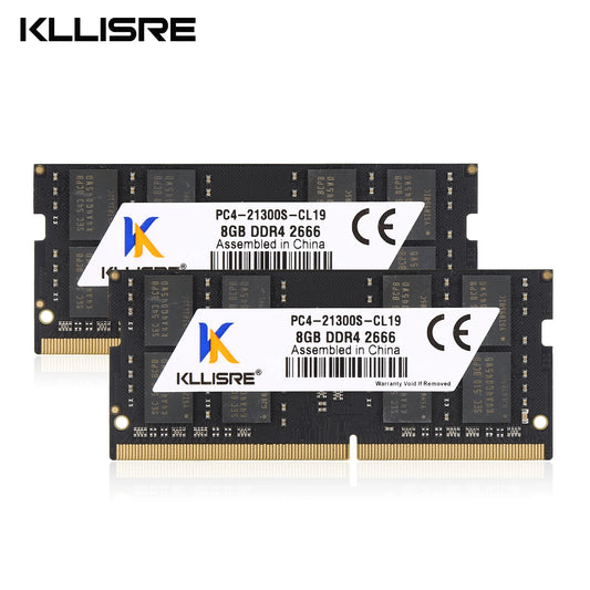 Kllisre DDR3 DDR4 8GB 4GB 16GB Laptop Ram 1333 1600 2400 2666 3200