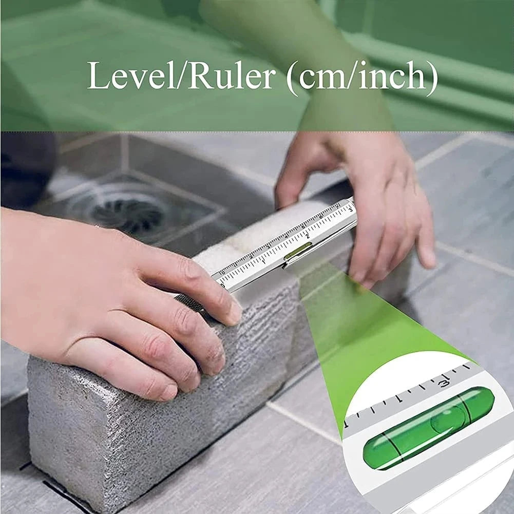 7 in1 Multifunction Ballpoint Pen With Modern Handheld Tool Measure