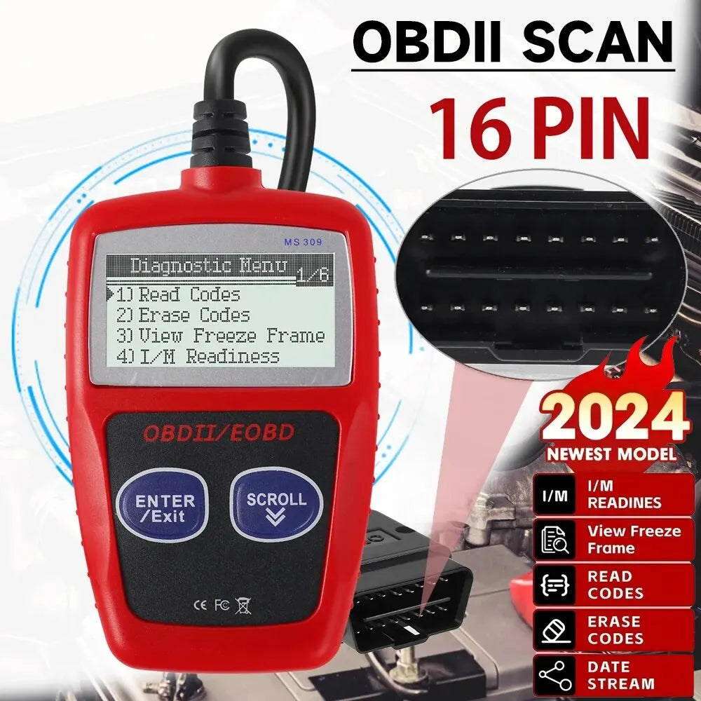 MS309 Car Fault Code Reader Accurate Engine Diagnostic Scanner