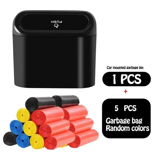 Universal Organizer Car Clamshell Trash Bin Hanging Vehicle Garbage