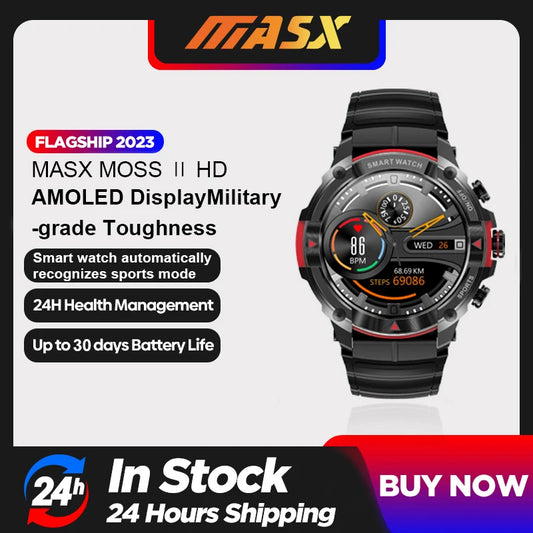 MASX MOSS Ⅱ smart watch 1.39'' AMOLED Display 420mAH bluetooth call