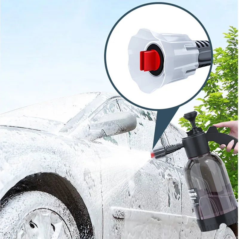 SEAMETAL 2L Hand Pump Foam Sprayer Pneumatic Washer Foam Snow Foam