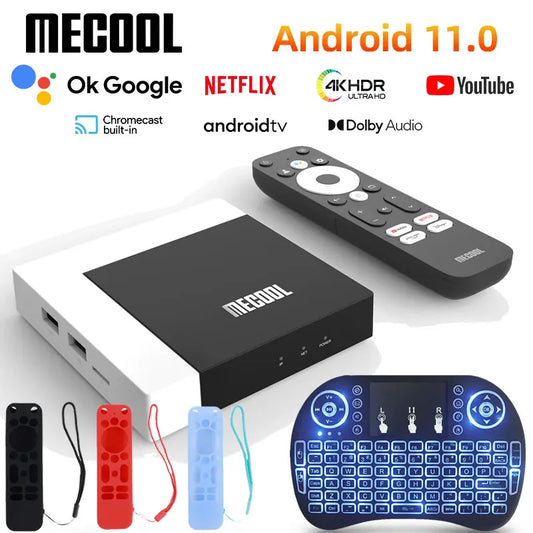 MECOOL Google TV Box KM7 PLUS 2GB DDR4 16GB Android 11 Google