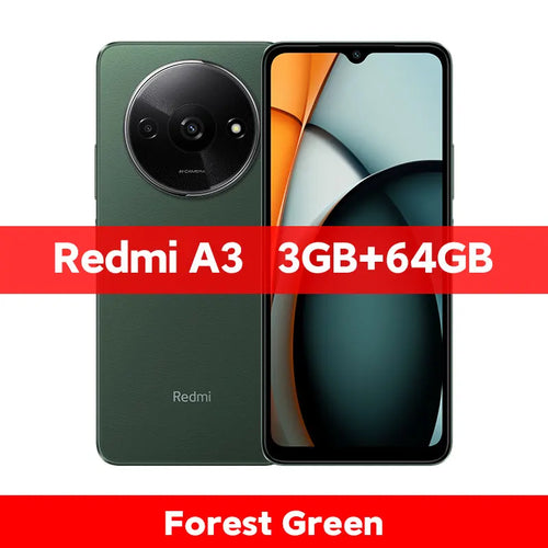 Global Version Xiaomi Redmi A3 Smartphone 64GB / 128GB ROM 6.71" Dot