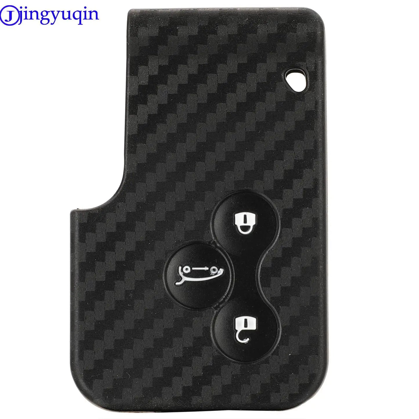 jingyuqin Carbon Men Car Key Bag Case For Renault Kadjar Captur Clio