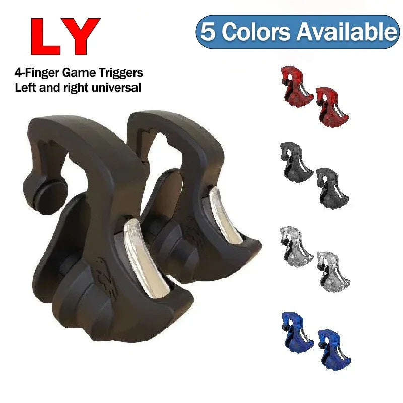 2Pcs Mobile Phone ABS PUBG Game Trigger L1 R1 Aim Shooting Alloy Key