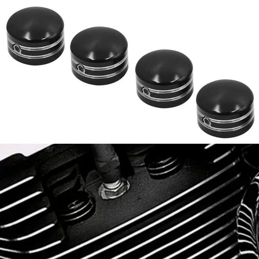 4Pcs Motorcycle Spark Plug Cover Head Bolt Caps For Harley Sportster