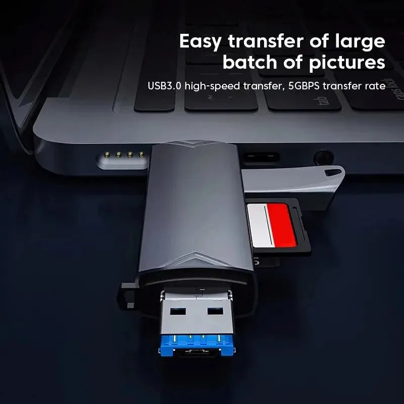 JASTER 6 In 1 Multifunction USB 3.0 Card Reader U Disk