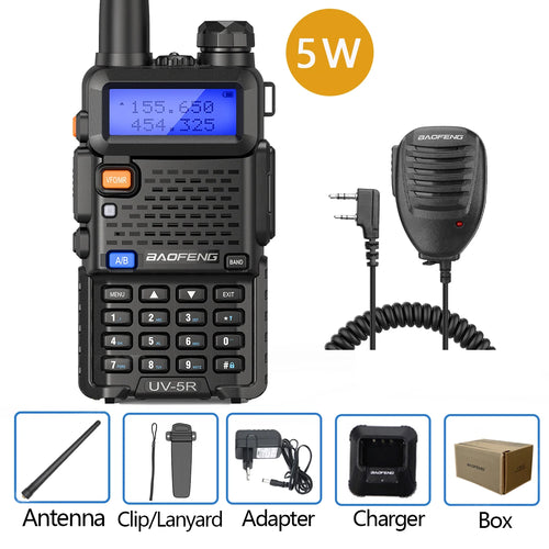 Baofeng Walkie Talkie UV 5R 5W 8W Dual Band Ham Two Way Radio Vhf Uhf