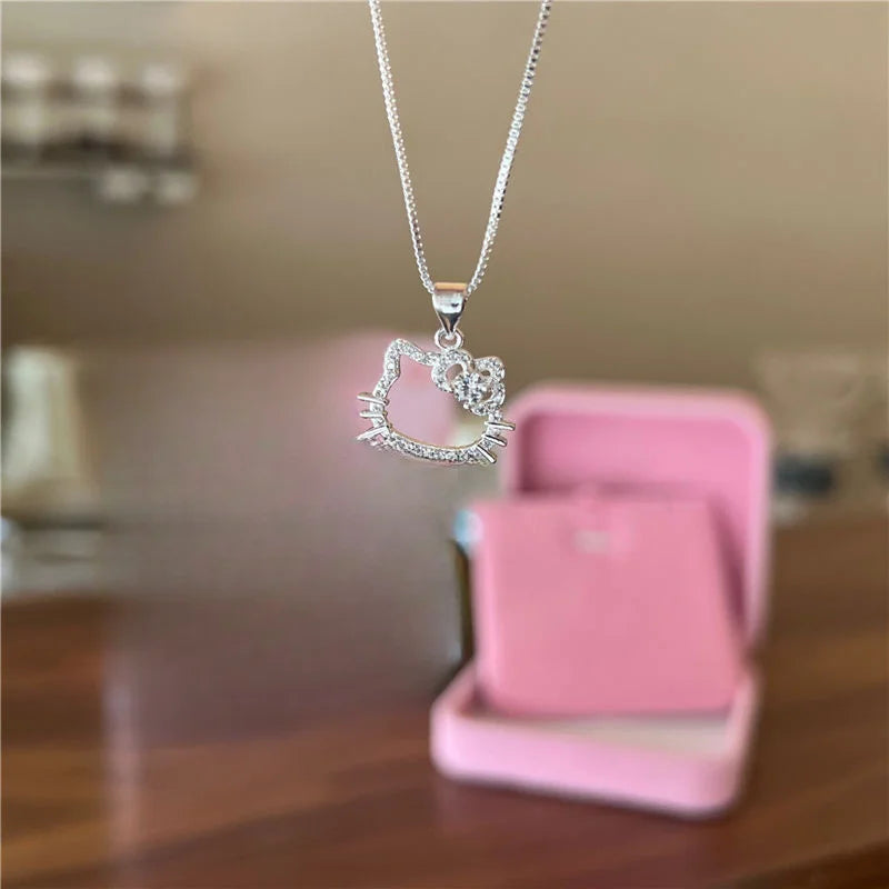 Kawaii Hello Kitty Sanrio Anime Clavicle Chain Pendant Necklace