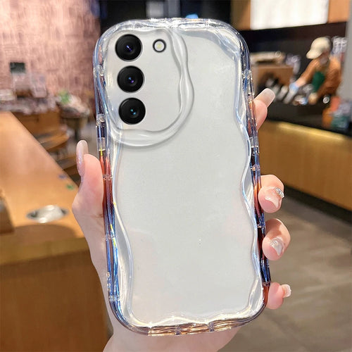 Clear Soft Wave Phone Case for Samsung Galaxy S24 S23 S22 S21 Ultra