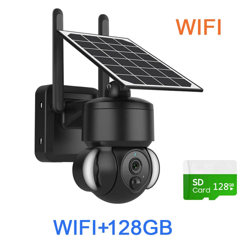 SHIWOJIA Outdoor Camera 4G / Wifi Solar Powered 7500mAh Battery with