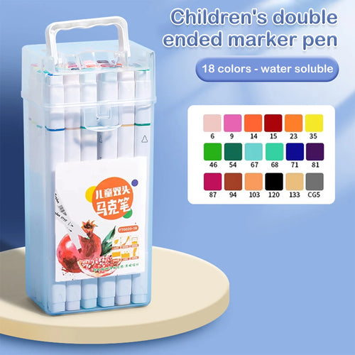 12-262 Colores Double Pen Tip Markers Brush Pens Set Painting
