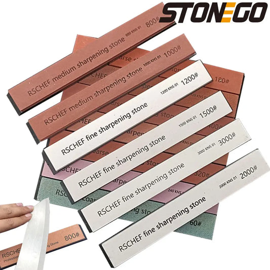 STONEGO Small Strips of Oil Stone High Mesh Pricing Knife Sharpener