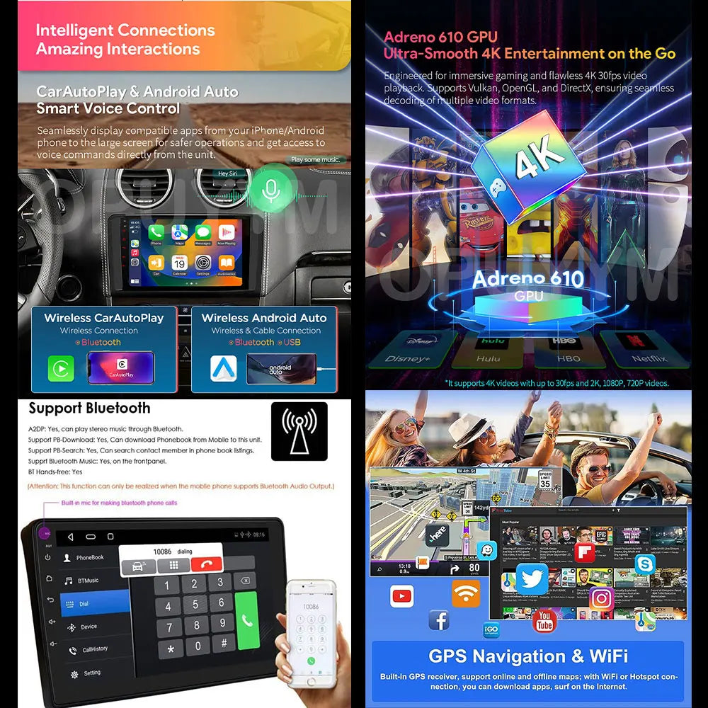 Android 14 Carplay Auto WIFI+4G Car Radio For Jeep Cherokee 5