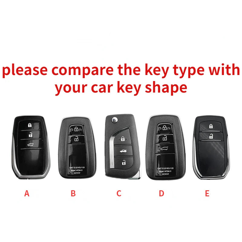 TPU Car Key Case Cover Shell for Toyota CHR Camry Prius Land Cruiser
