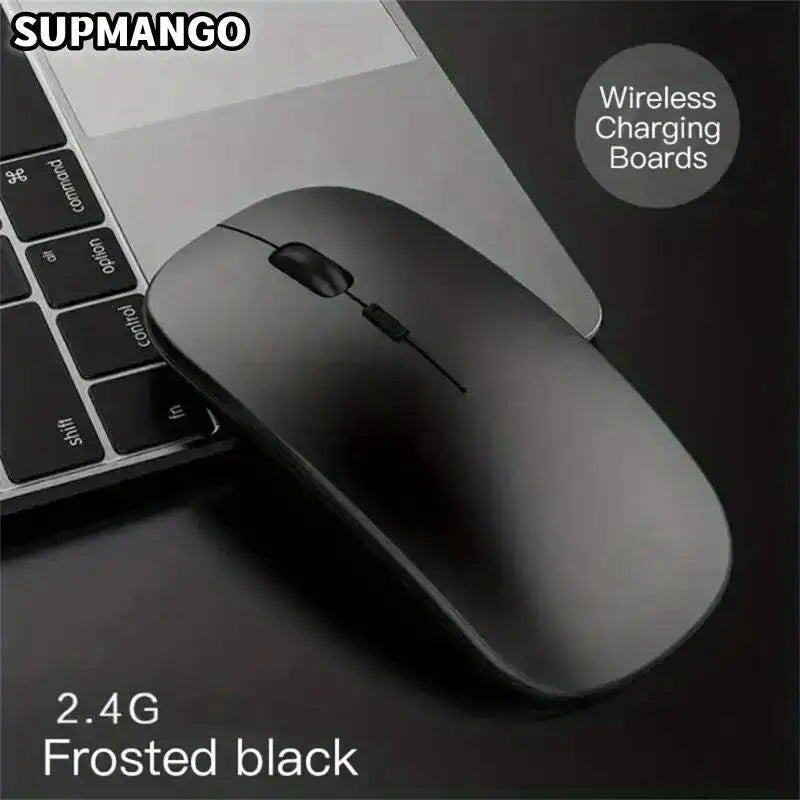 Rechargeable Wireless Mouse With 2.4GHz USB 1600DPI Mouse for Computer