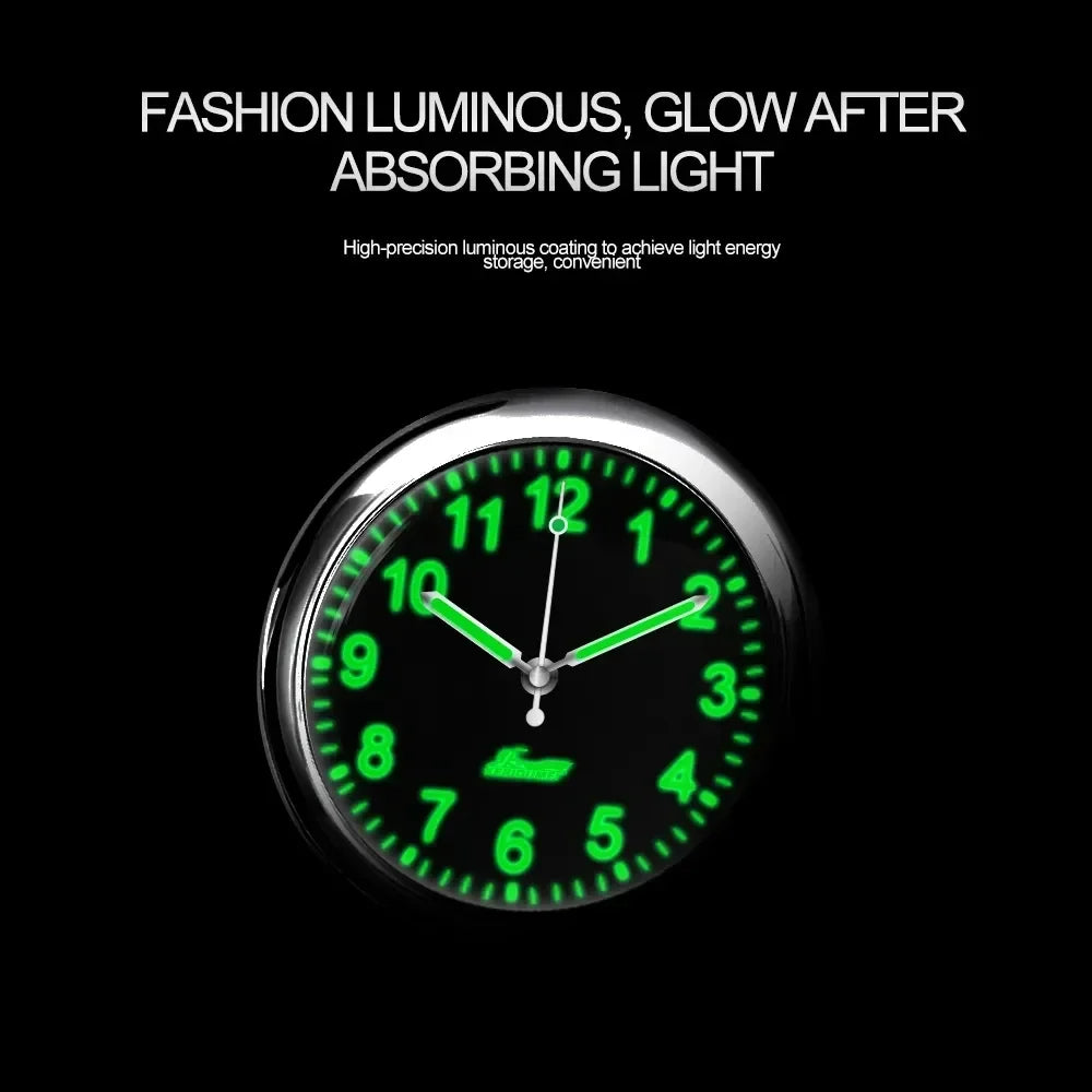 Car Clock Luminous Automobiles Internal Stick-On Mini Digital Watch
