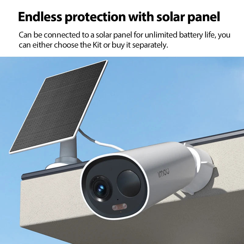 IMOU Cell 3C with Solar Panel Set 2K WiFi Camera 5000mAh Battery