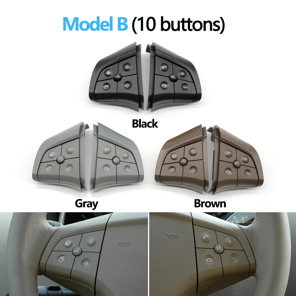 Car Multi-function Steering Wheel Buttons Kit Phone Control Keys For