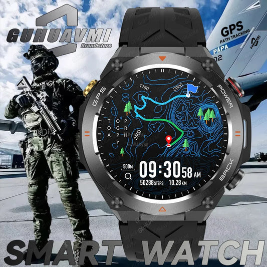 2024 New For Huawei Xiaomi GPS Track Smart Watch Men 1.85-Inch Ultra