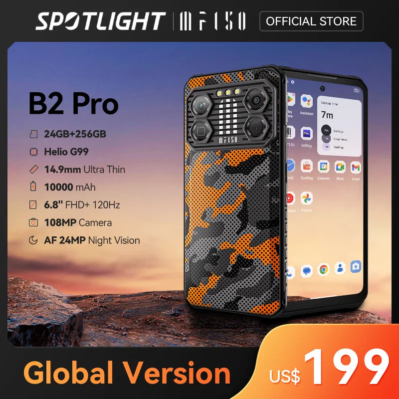 [World Premiere] IIIF150 B2 Pro Rugged Machine G99 120Hz 6.8'' Screen
