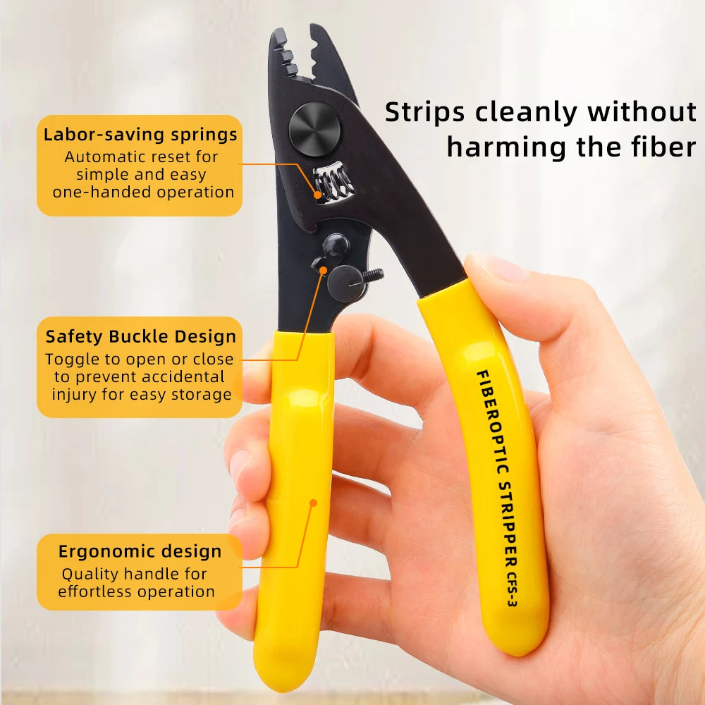 SAIVXIAN CFS-3 Three-port Fiber Optical Stripper Pliers Wire Strippers