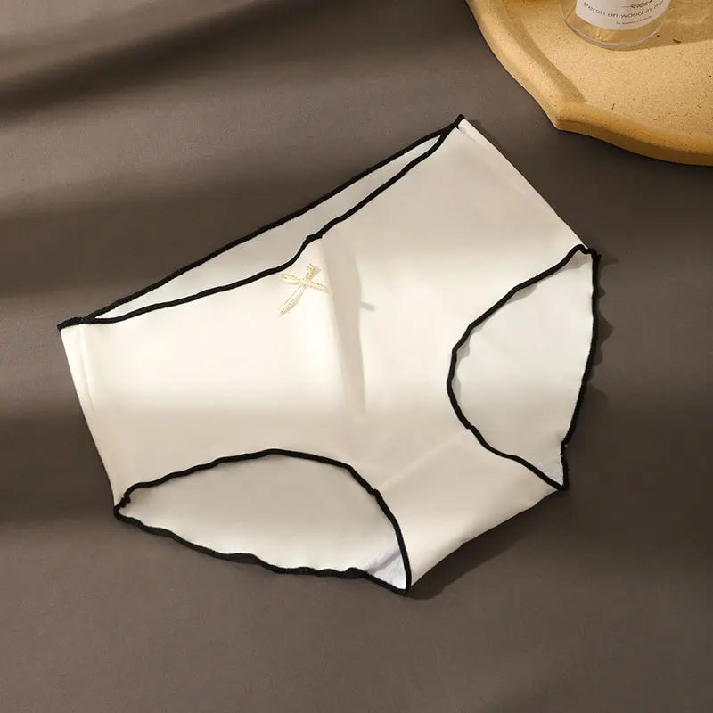 3pcs/Pack Women's Antibacterial Ice Silk Seamless Triangle Underwear