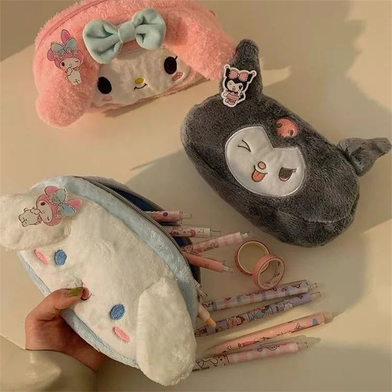 Sanrio Kuromi Melody Cinnamoroll Pencil Pouch Large Capacity Pen Case