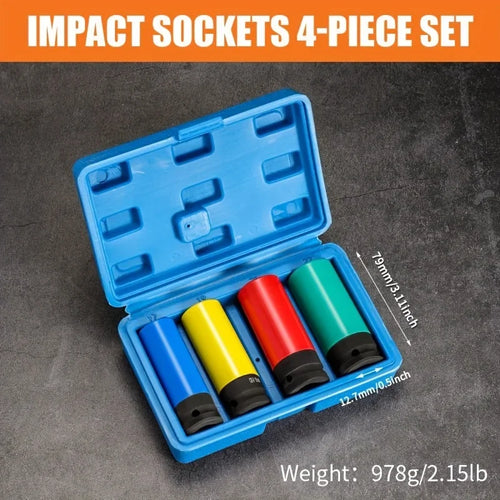 Drive Wheel Protector Impact Socket Impact Sleeve Set Durable Plastic
