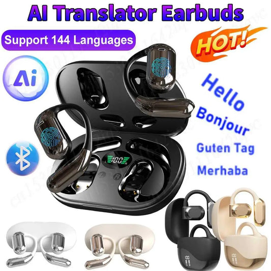 3-in-1 AI Translator Earbuds Wireless BT Translation Headphones 144