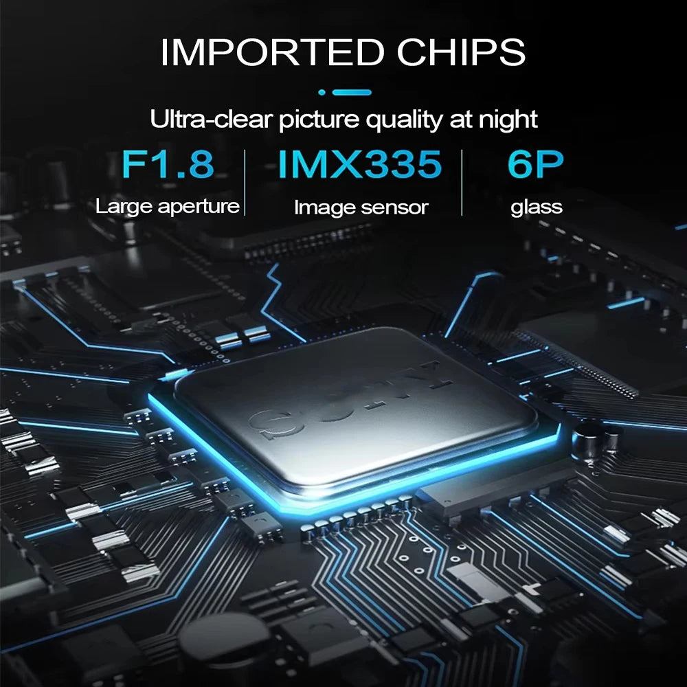 AHD 1920x1080P Car Rear View Camera 200° For Fisheye Golden Lens Full