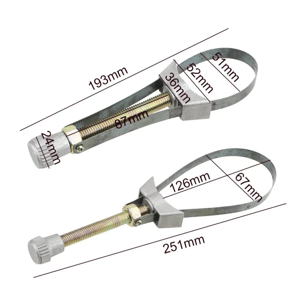 Car Oil Filter Removal Too Hand Tools Adjustable Automobile 60mm