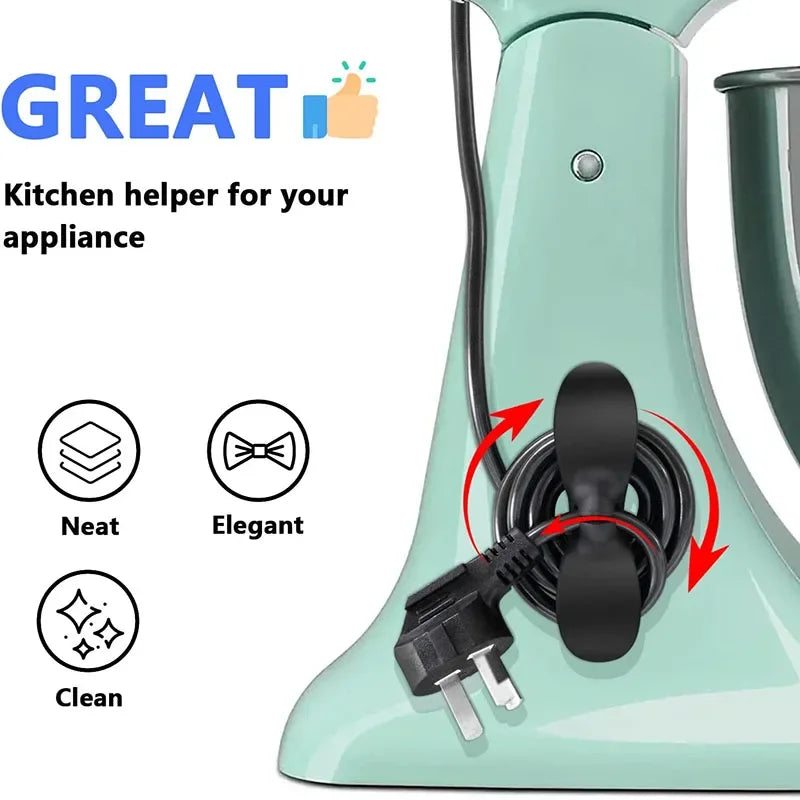 3-6pcs Cord Winder Organizer for Kitchen Appliance Cord Wrapper Cable