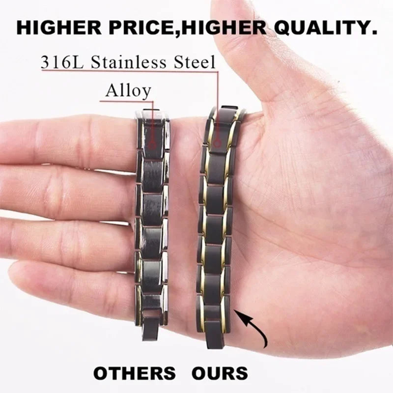 New Men's Health Energy 3 in 1 Bracelet Bracelet for Arthritis Twisted