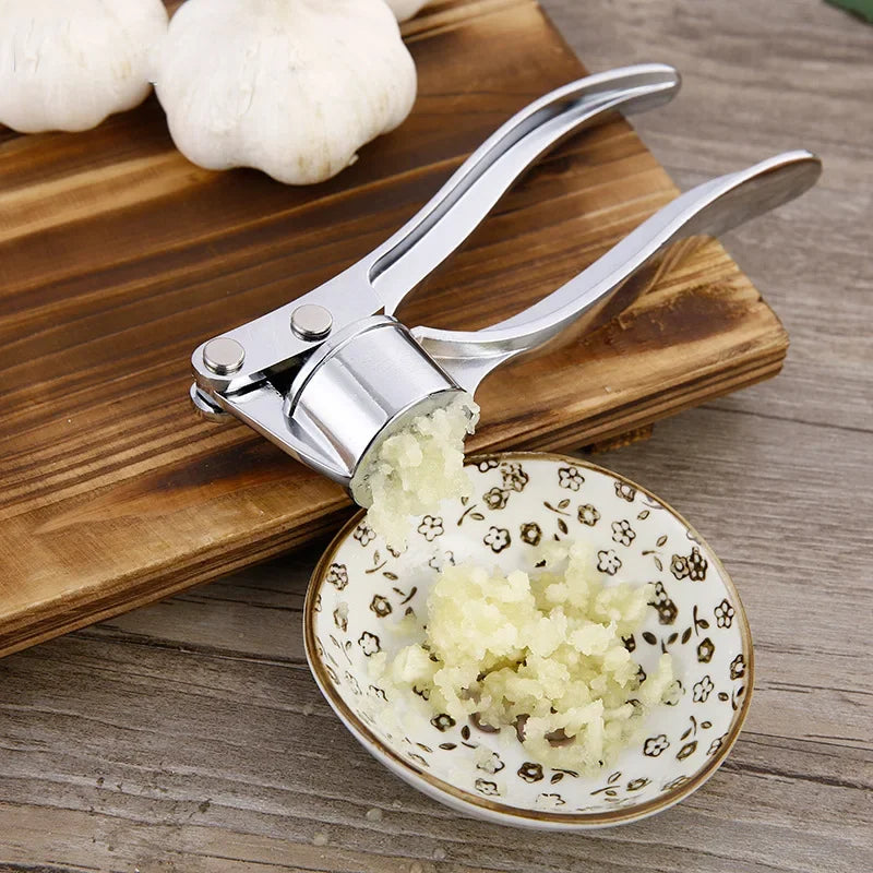 Kitchen Stainless Steel Garlic Smasher Squeezer Manual Press Grinding