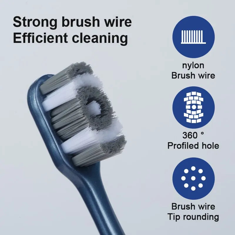 360 Whole Mouth Clean ,Mens Toothbrush,Medium-Hard Bristle Toothbrush