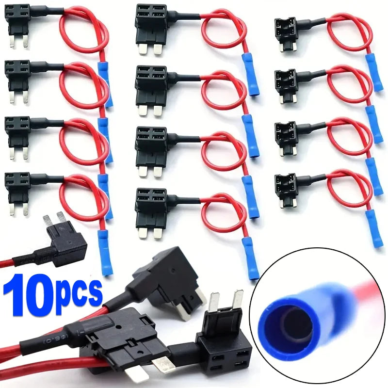 12V 24V Car Fuse Blades Holder Circuit Adapter Protector Splitter ATM