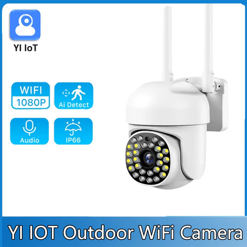 2MP PTZ YI IOT WiFi Outdoor 4X Digital Zoom Camera Home Security Auto