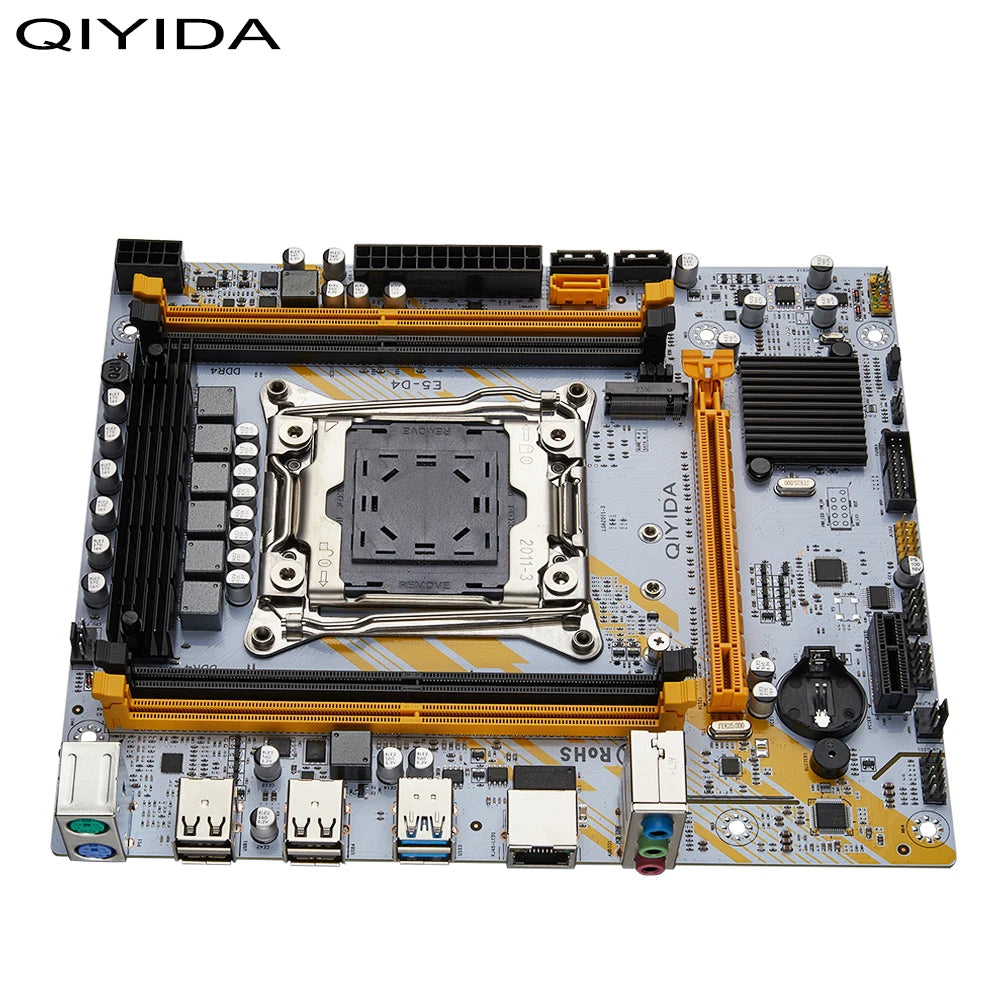 QIYIDA X99 Motherboard LGA 2011-3 Set Kit Xeon E5 2680 V4 CPU