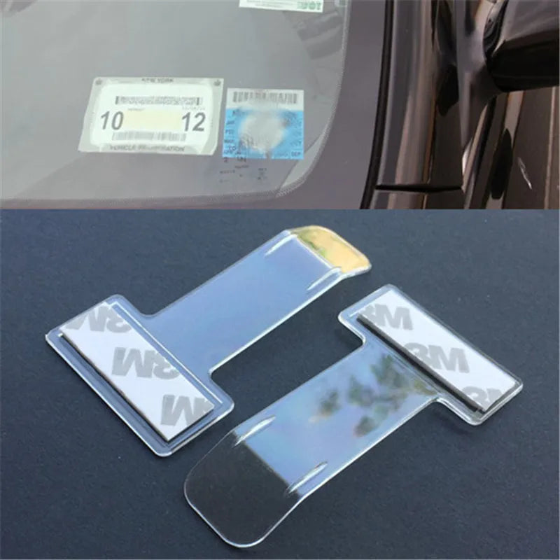Custom Logo Plastic Car Styling Parking Ticket Holder Car Fastener