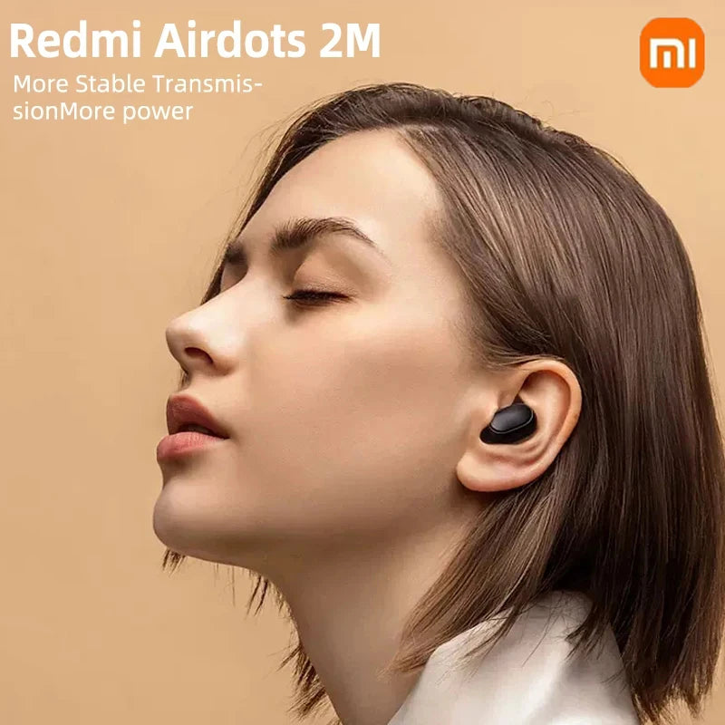 New Xiaomi Redmi Airdots 2 Wireless Bluetooth Headset with Mic Earbuds