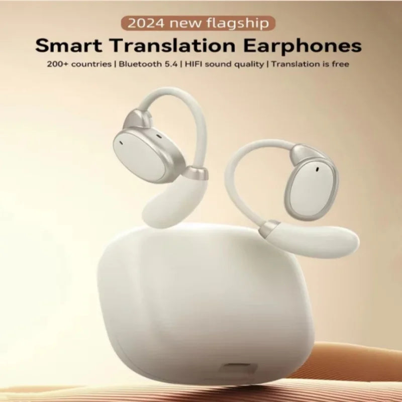 150 Languages Free Smart Translation Bluetooth 5.4 Headset Real-time