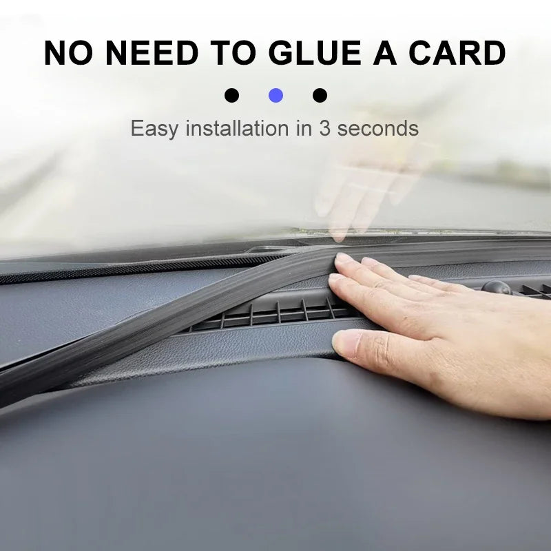 SEAMETAL Car Dashboard Sealing Strip Soundproof Noiseproof Rubber