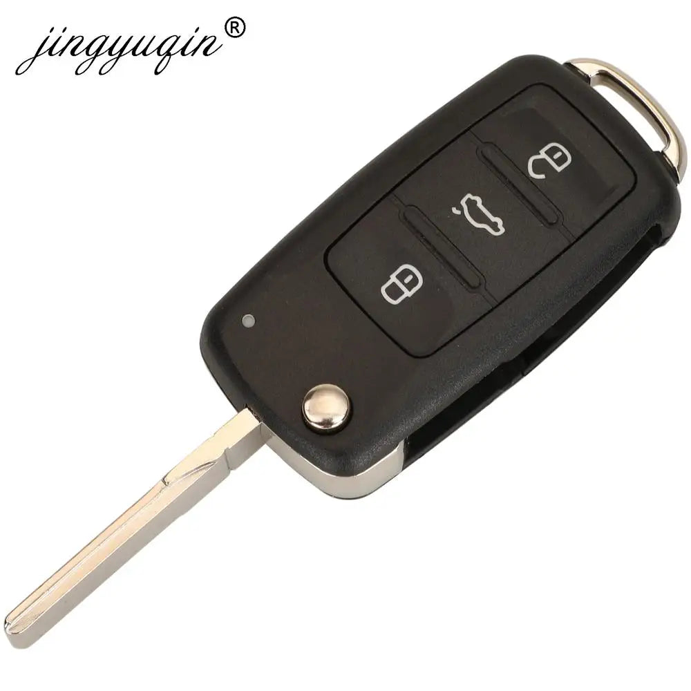 jingyuqin 3BT Remote Flip key 434MHz ID48 Chip for VW Volkswagen GOLF