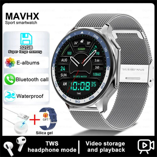 2024 New For OPPO Watch X Smart Watch Men 4G Memory MP4 Music Video 3D