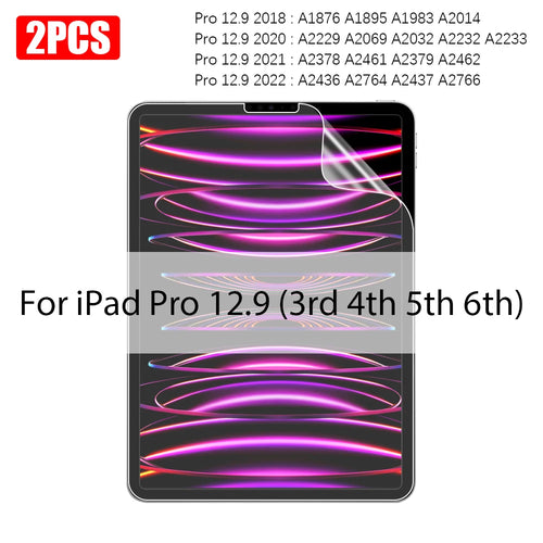 2PCS Paper Film Like For Ipad 10th Pro 13 11 M4 12.9 2024 Screen