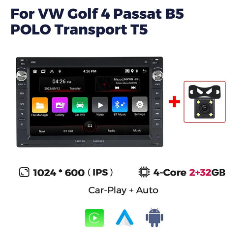 MEKEDE 7” HD Car Radio For VW PASSAT B5 MK4 MK5 SHARAN Jetta Polo 9n