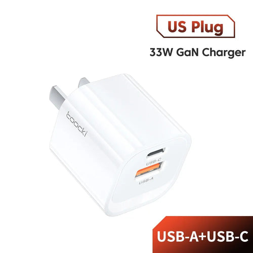 Toocki GaN USB Type C Charger Portable High Speed Charger for iPhone